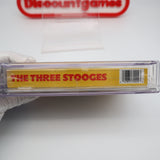 THE THREE STOOGES - CGC GRADED 7.0 A+! NEW & Factory Sealed with Authentic H-Seam! (NES Nintendo)