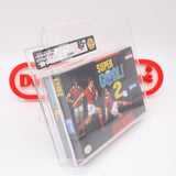 SUPER GOAL! 2 II SOCCER - VGA GRADED 85+ NM+ GOLD! NEW & Factory Sealed with Authentic V-Seam! (SNES Super Nintendo)