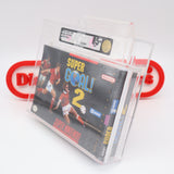 SUPER GOAL! 2 II SOCCER - VGA GRADED 85+ NM+ GOLD! NEW & Factory Sealed with Authentic V-Seam! (SNES Super Nintendo)