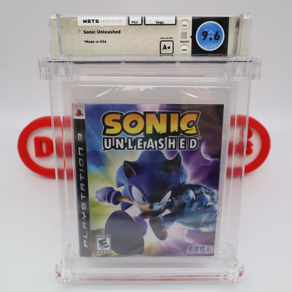 SONIC UNLEASHED - WATA GRADED 9.6 A+! NEW & Factory Sealed! (PS3 PlayStation 3)