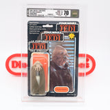 SQUID HEAD / SQUIDHEAD - AFA GRADED 70 EX+ TRI-LOGO 70-BACK - NEW Authentic & Factory Sealed! (MOC Vintage Star Wars Figure)