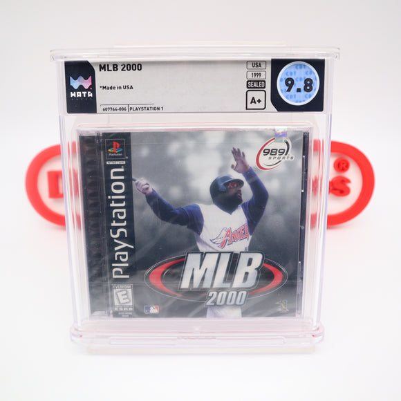 MLB 2000 / MAJOR LEAGUE BASEBALL - WATA GRADED 9.8 A+! NEW & Factory Sealed! (PS1 PlayStation 1)