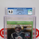 MADDEN NFL 18 2018 - TOM BRADY GOAT EDITION - CGC GRADED 9.2 A! NEW & Factory Sealed! (XBox One)