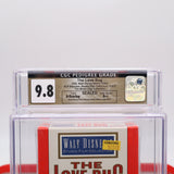 DISNEY'S THE LOVE BUG (THE ORIGINAL) - CGC PEDIGREE GRADED 9.8 A++! NEW & Factory Sealed with Authentic H-Overlap Seam! (VHS)