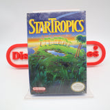 STARTROPICS / STAR TROPICS 1 - NEW & Factory Sealed with Authentic H-Seam! (NES Nintendo)