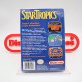 STARTROPICS / STAR TROPICS 1 - NEW & Factory Sealed with Authentic H-Seam! (NES Nintendo)