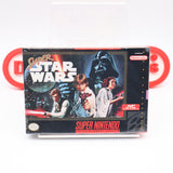 SUPER STAR WARS (THE ORIGINAL!) - JVC MADE IN JAPAN FIRST PRINT! NEW & Factory Sealed with Authentic H-Overlap Seam! (SNES Super Nintendo)