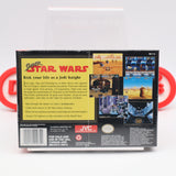SUPER STAR WARS (THE ORIGINAL!) - JVC MADE IN JAPAN FIRST PRINT! NEW & Factory Sealed with Authentic H-Overlap Seam! (SNES Super Nintendo)