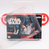 SUPER STAR WARS (THE ORIGINAL!) - JVC MADE IN JAPAN FIRST PRINT! NEW & Factory Sealed with Authentic H-Overlap Seam! (SNES Super Nintendo)