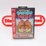 GARFIELD: CAUGHT IN THE ACT - NEW & Factory Sealed with Authentic V-Overlap Seal! (Sega Genesis)