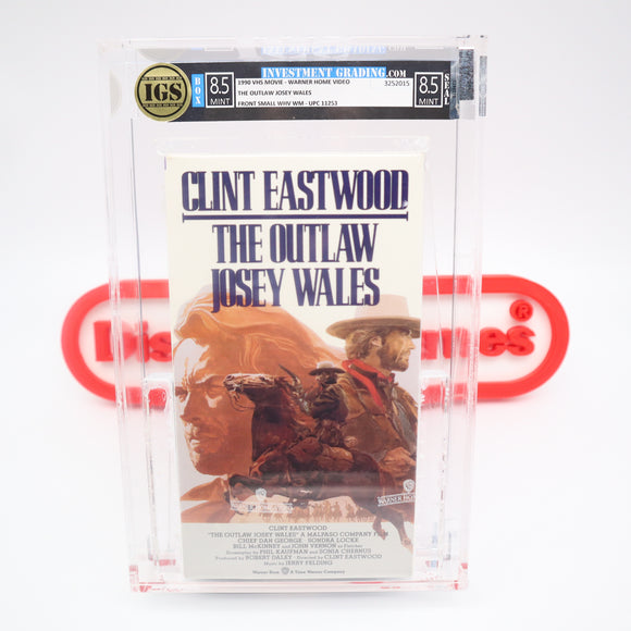 CLINT EASTWOOD: THE OUTLAW JOSEY WALES - IGS GRADED 8.5 BOX & 8.5 SEAL! NEW & Factory Sealed! (VHS)