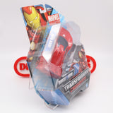 RACE CAR TO IRON MAN - MARVEL TRANSFORMERS CROSSOVERS FIGURE - NEW Authentic & Factory Sealed!