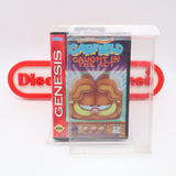 GARFIELD: CAUGHT IN THE ACT - NEW & Factory Sealed with Authentic V-Overlap Seal! (Sega Genesis)