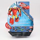 RACE CAR TO IRON MAN - MARVEL TRANSFORMERS CROSSOVERS FIGURE - NEW Authentic & Factory Sealed!