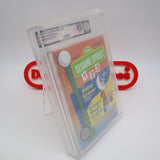 SESAME STREET 123 - ROUND SOQ! VGA GRADED 85 NM+ SILVER! NEW & Factory Sealed with Authentic H-Seam! (NES Nintendo)