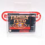 FAMILY FEUD - MADE IN JAPAN - DOESN't EXIST ON WATA! NEW & Factory Sealed with Authentic V-Seam! (SNES Super Nintendo)