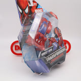 RACE CAR TO SPIDER-MAN / SPIDERMAN - MARVEL TRANSFORMERS CROSSOVERS FIGURE - NEW Authentic & Factory Sealed!