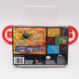 DESERT STRIKE RETURN TO THE GULF (MIJ) - NEW & Factory Sealed with Authentic H-Overlap Seam! (SNES Super Nintendo)
