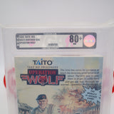 OPERATION WOLF - VGA GRADED 80+ NM SILVER! NEW & Factory Sealed with Authentic H-Seam! (NES Nintendo)