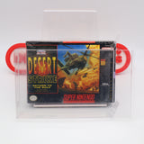 DESERT STRIKE RETURN TO THE GULF (MIJ) - NEW & Factory Sealed with Authentic H-Overlap Seam! (SNES Super Nintendo)