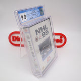 NHL 95 / 1995 HOCKEY - CGC GRADED 9.8 B+! NEW & Factory Sealed with Authentic V-Overlap Seam! (Sega Genesis)