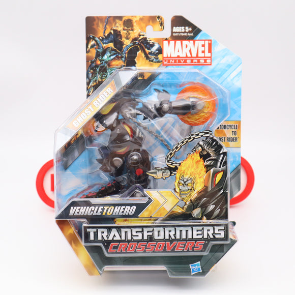 MOTORCYCLE TO GHOST RIDER - MARVEL TRANSFORMERS CROSSOVER FIGURE - NEW Authentic & Factory Sealed!