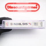 NHL 95 / 1995 HOCKEY - CGC GRADED 9.8 B+! NEW & Factory Sealed with Authentic V-Overlap Seam! (Sega Genesis)
