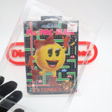 MS. PAC-MAN / MRS. PACMAN - NEW & Factory Sealed CLAMSHELL Case with Authentic V-Overlap Seam! (Sega Genesis)