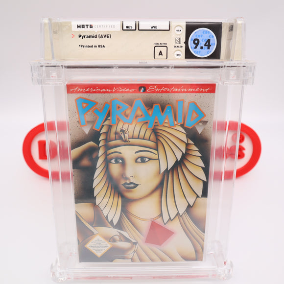 PYRAMID - WATA GRADED 9.4 A! TOP OF THE POP! NEW & Factory Sealed with Authentic 3-Sided Seam! (NES Nintendo)