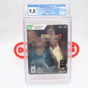DYING LIGHT 2: STAY HUMAN DELUXE EDITION STEELBOOK - CGC GRADED 9.8 A+! NEW & Factory Sealed! (XBox One)