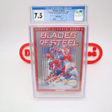 BLADES OF STEEL - RARE CLASSIC SERIES VARIANT! CGC GRADED 7.5 A! NEW & Factory Sealed with Authentic H-Seam! (NES Nintendo)