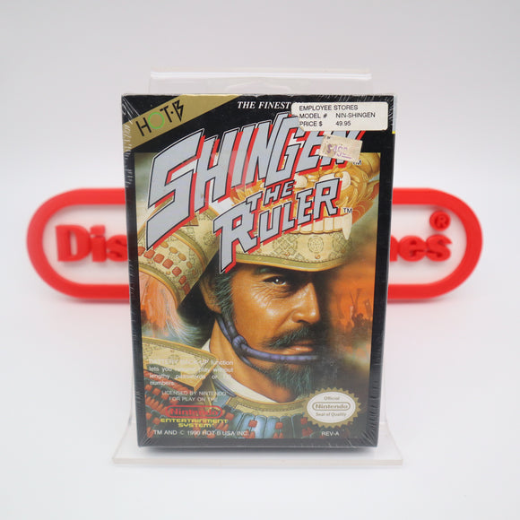 SHINGEN THE RULER - NEW & Factory Sealed with Authentic H-Seam! (NES Nintendo)