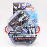 RACE CAR TO BLACK COSTUME SPIDER-MAN - MARVEL TRANSFORMERS CROSSOVERS FIGURE - NEW Authentic & Factory Sealed!