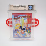 MICKEY'S ADVENTURES IN NUMBERLAND - WATA GRADED 8.0 B! NEW & Factory Sealed with Authentic H-Seam! (NES Nintendo)