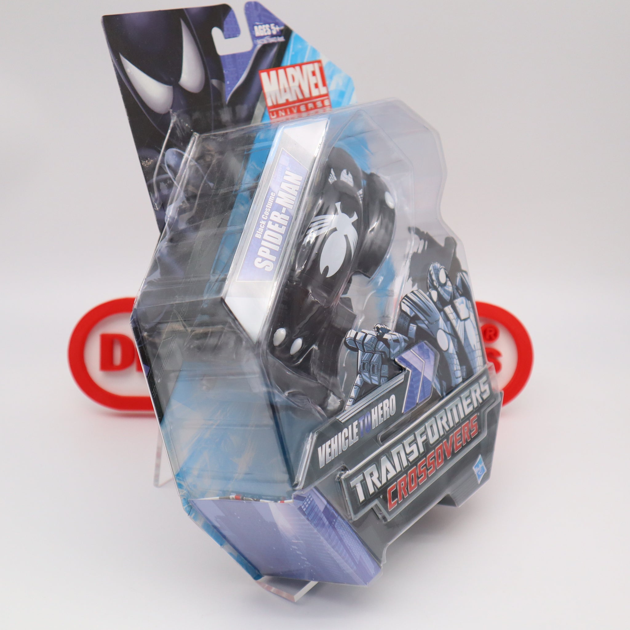 RACE CAR TO BLACK COSTUME SPIDER-MAN - MARVEL TRANSFORMERS