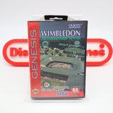 WIMBLEDON CHAMPIONSHIP TENNIS - CASE FRESH COPY of a POP 0 GAME! NEW & Factory Sealed with Authentic Tube Seal! (Sega Genesis)