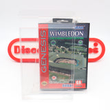 WIMBLEDON CHAMPIONSHIP TENNIS - CASE FRESH COPY of a POP 0 GAME! NEW & Factory Sealed with Authentic Tube Seal! (Sega Genesis)