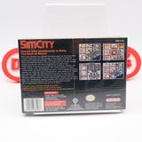 SIM CITY / SIMCITY (THE ORIGINAL!) NEW & Factory Sealed with Authentic V-Seam! (SNES Super Nintendo)