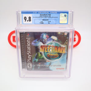 SPEEDBALL 2100 - CGC GRADED 9.8 A+! NEW & Factory Sealed! (PS1 PlayStation 1)