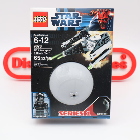 TIE INTERCEPTOR & DEATH STAR #9676 - NEW Authentic & Factory Sealed! (LEGO STAR WARS PLANET & VEHICLE SERIES 1)