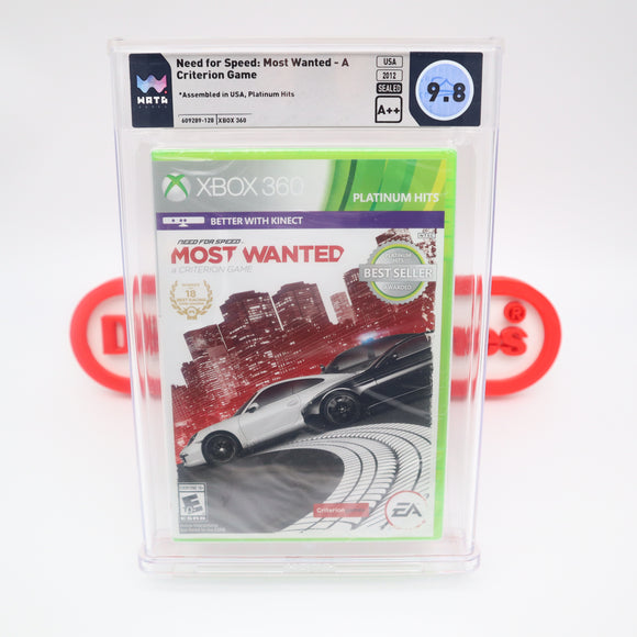 NFS / NEED FOR SPEED: MOST WANTED CRITERION  - WATA GRADED 9.8 A++! NEW & Factory Sealed! (XBox 360)
