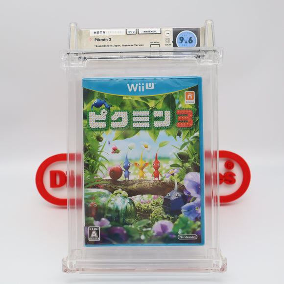 PIKMAN 3 (JAPANESE VERSION) - WATA GRADED 9.6 A+! NEW & Factory Sealed! (Nintendo Wii U)