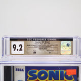 SONIC THE HEDGEHOG: SONIC 3D / 3-D BLAST - CGC PEDIGREEE GRADED 9.2 A+! NEW & Factory Sealed! (Sega Saturn)