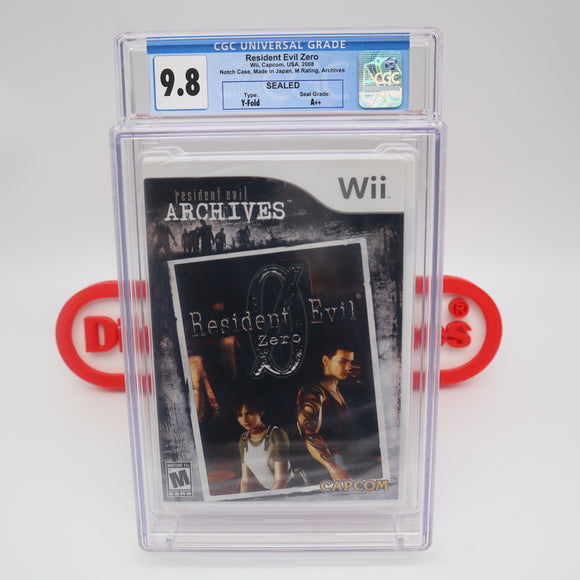 RESIDENT EVIL ZERO 0 - CGC GRADED 9.8 A++! NEW & Factory Sealed! (Nintendo Wii)
