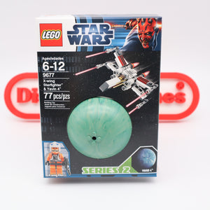 X-WING STARFIGHTER & YAVIN 4 #9677 - NEW Authentic & Factory Sealed! (LEGO STAR WARS PLANET & VEHICLE SERIES 2)