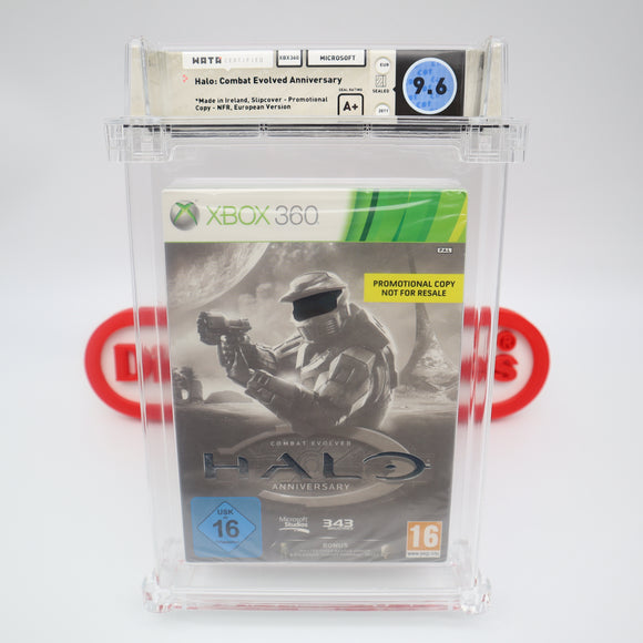 HALO: COMBAT EVOLVED ANNIVERSARY PROMOTIONAL COPY! WATA GRADED 9.6 A+! NEW & Factory Sealed! (XBox 360)