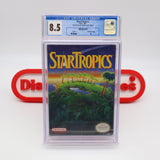STAR TROPICS - CGC GRADED 8.5 A! NEW & Factory Sealed with Authentic H-Seam! (NES Nintendo)