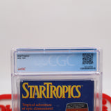 STAR TROPICS - CGC GRADED 8.5 A! NEW & Factory Sealed with Authentic H-Seam! (NES Nintendo)