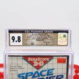 SPACE HARRIER 3-D 3D - CGC GRADED 9.8 A+! NEW & Factory Sealed with Authentic Tube Seal! (SMS Sega Master System)