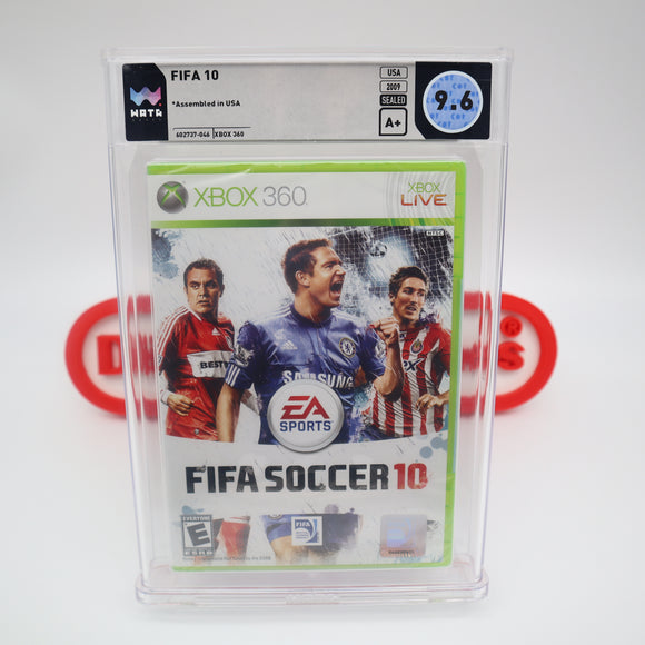FIFA SOCCER 10 2010 - WATA GRADED 9.6 A+! NEW & Factory Sealed! (XBox 360)